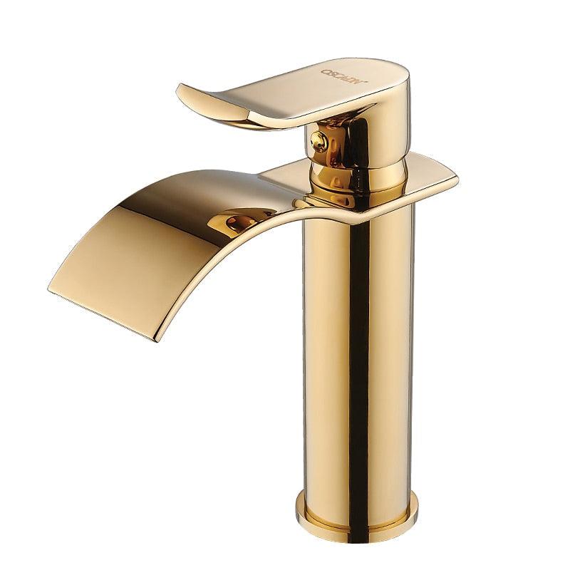 Brass Waterfall Vanity Faucet Mixer Tap