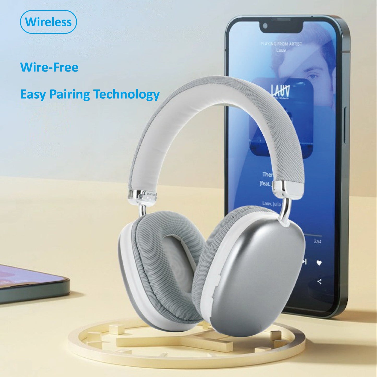 Over-Ear Wireless Headphones with Noise Reduction and Premium Comfort