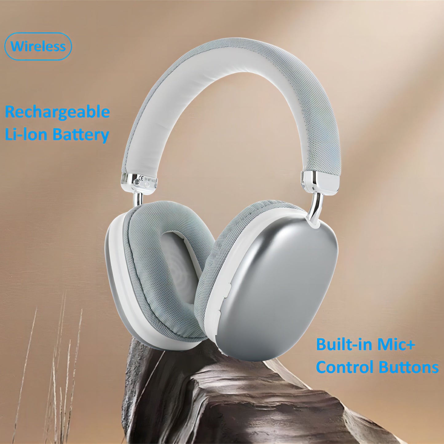 Over-Ear Wireless Headphones with Noise Reduction and Premium Comfort