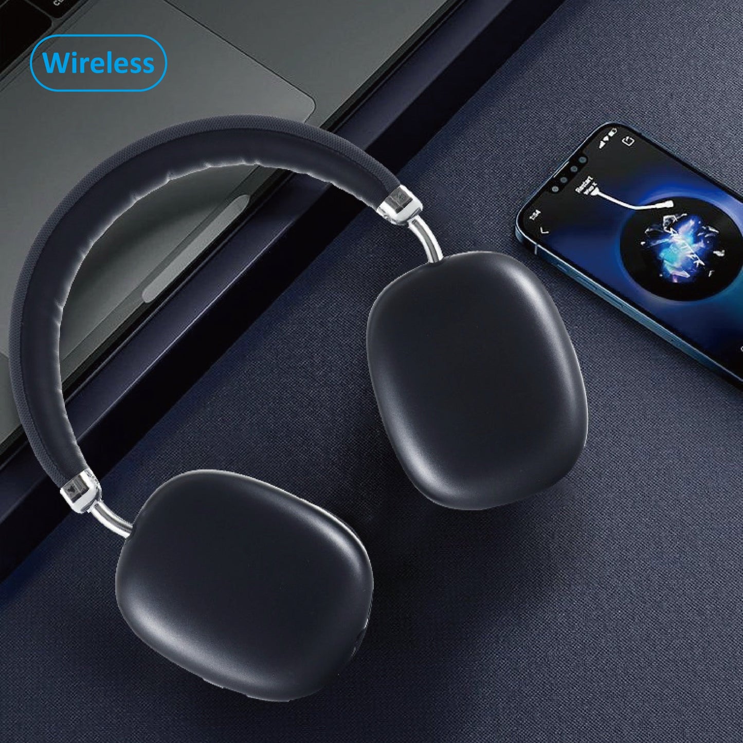 Over-Ear Wireless Headphones with Noise Reduction and Premium Comfort