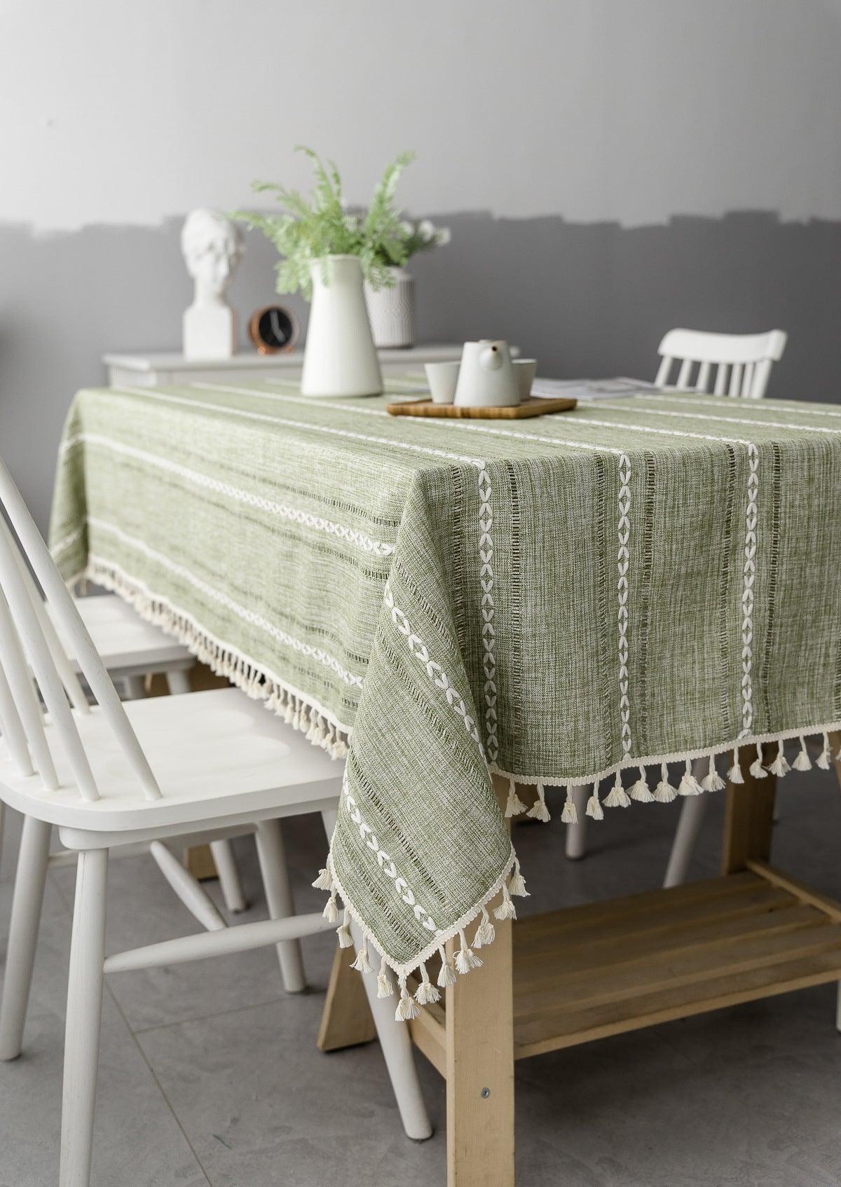 Linen Tablecloth for Indoor and Outdoor Events