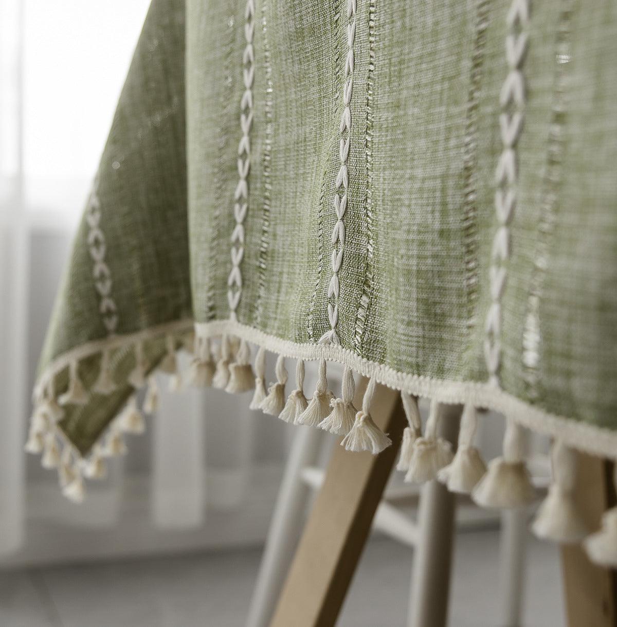 Linen Tablecloth for Indoor and Outdoor Events