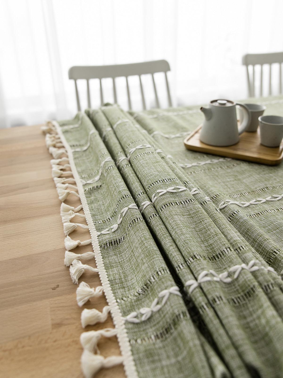 Linen Tablecloth for Indoor and Outdoor Events