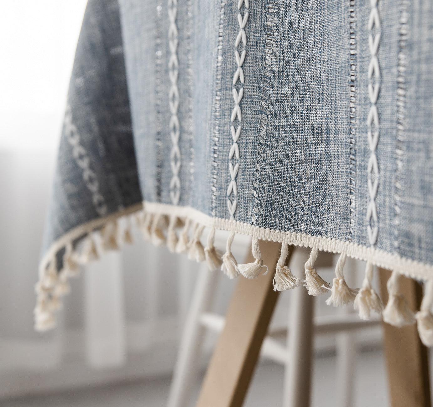 Linen Tablecloth for Indoor and Outdoor Events