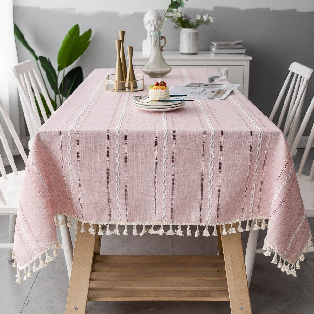 Linen Tablecloth for Indoor and Outdoor Events