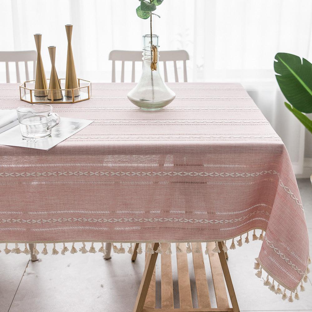 Linen Tablecloth for Indoor and Outdoor Events