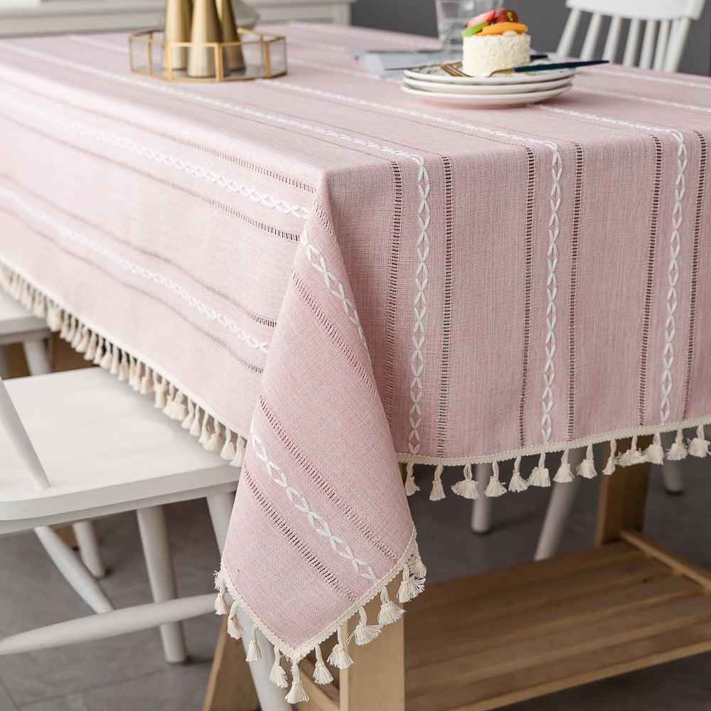 Linen Tablecloth for Indoor and Outdoor Events