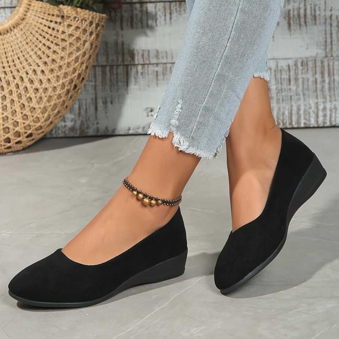 Éliane | Comfortable Wedge Heel Flats