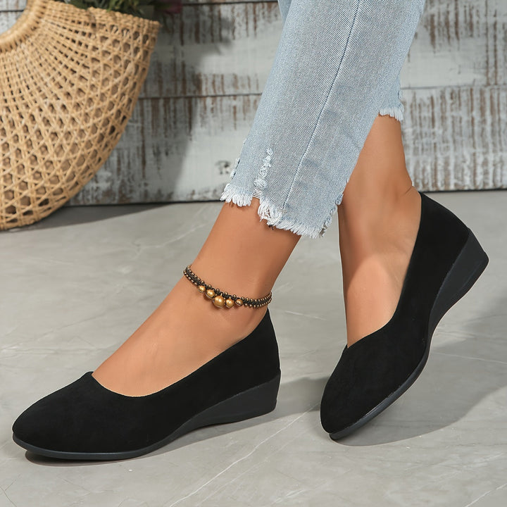 Éliane | Comfortable Wedge Heel Flats