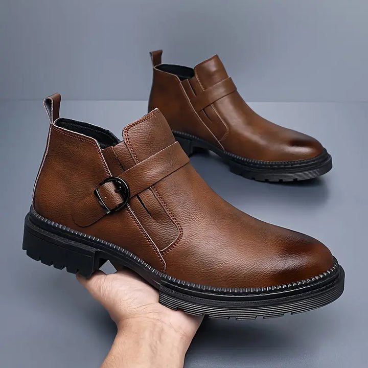 Liam | Orthopedic Leather Ranger Boots
