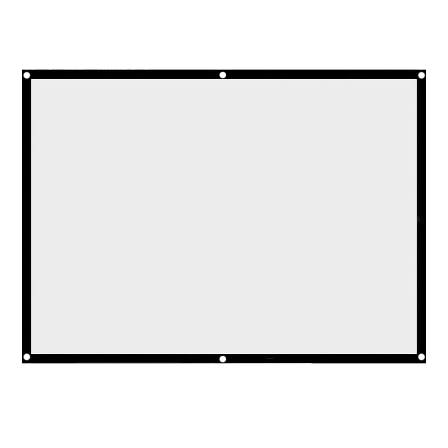 100 Inch Portable Beach Scene Projector Screen - Foldable Indoor/Outdoor Display with Spandex Material