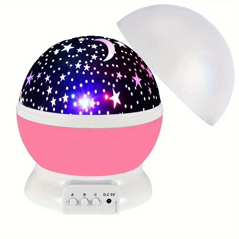 Star Projector Night Lamp with Music and Rechargeable Battery