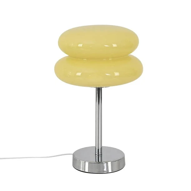 Dimmable Wireless LED Table Lamp with Glass Shade
