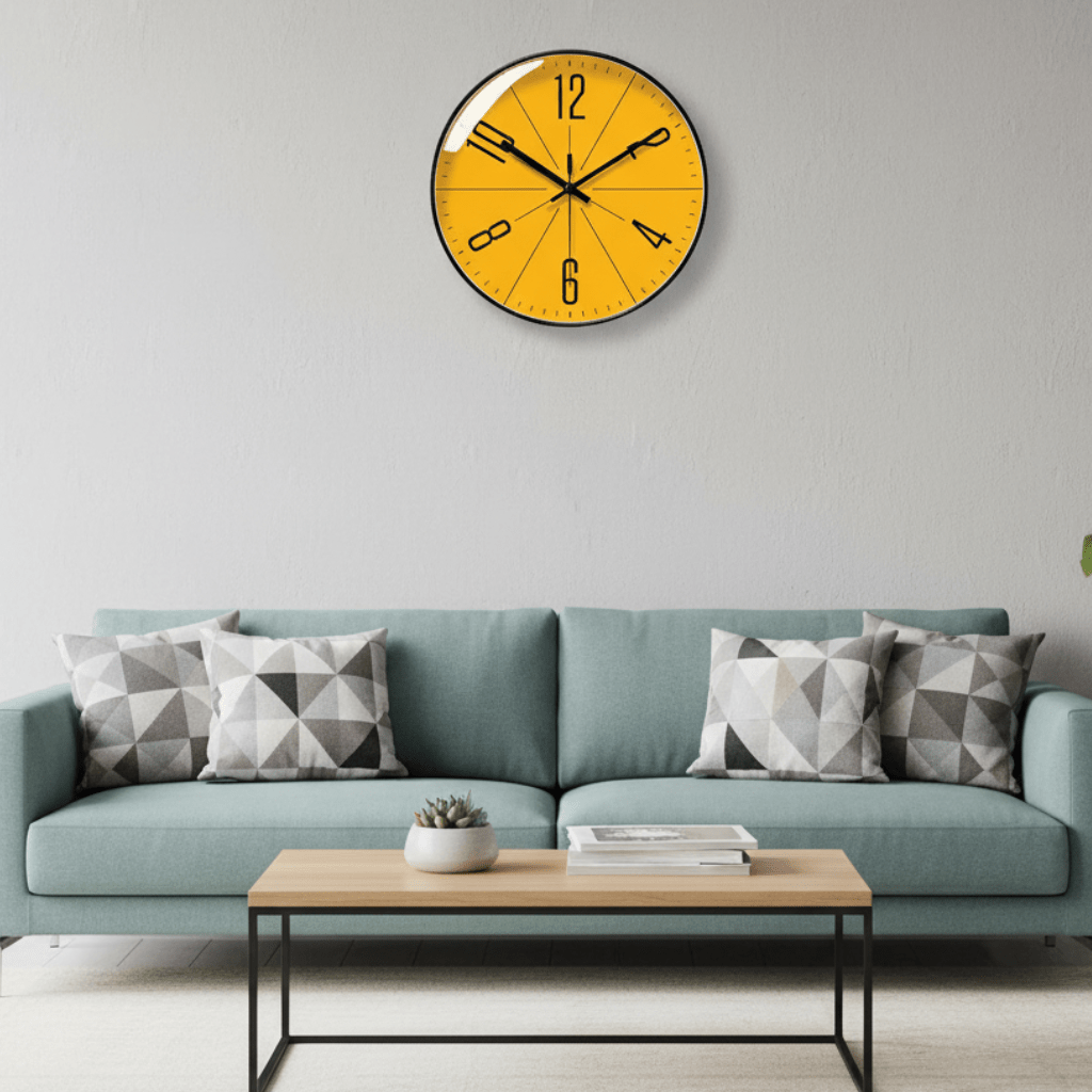 Nordic Style Silent Wall Clock with Quartz Movement