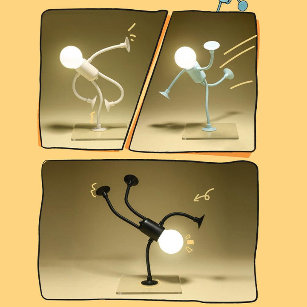 Flexible Poseable Sportsman Night Light with Warm LED