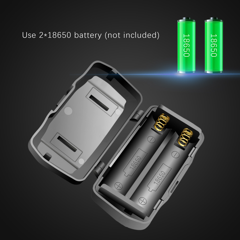 Rechargeable LED Headlamp with White, Red, and Green Light Settings