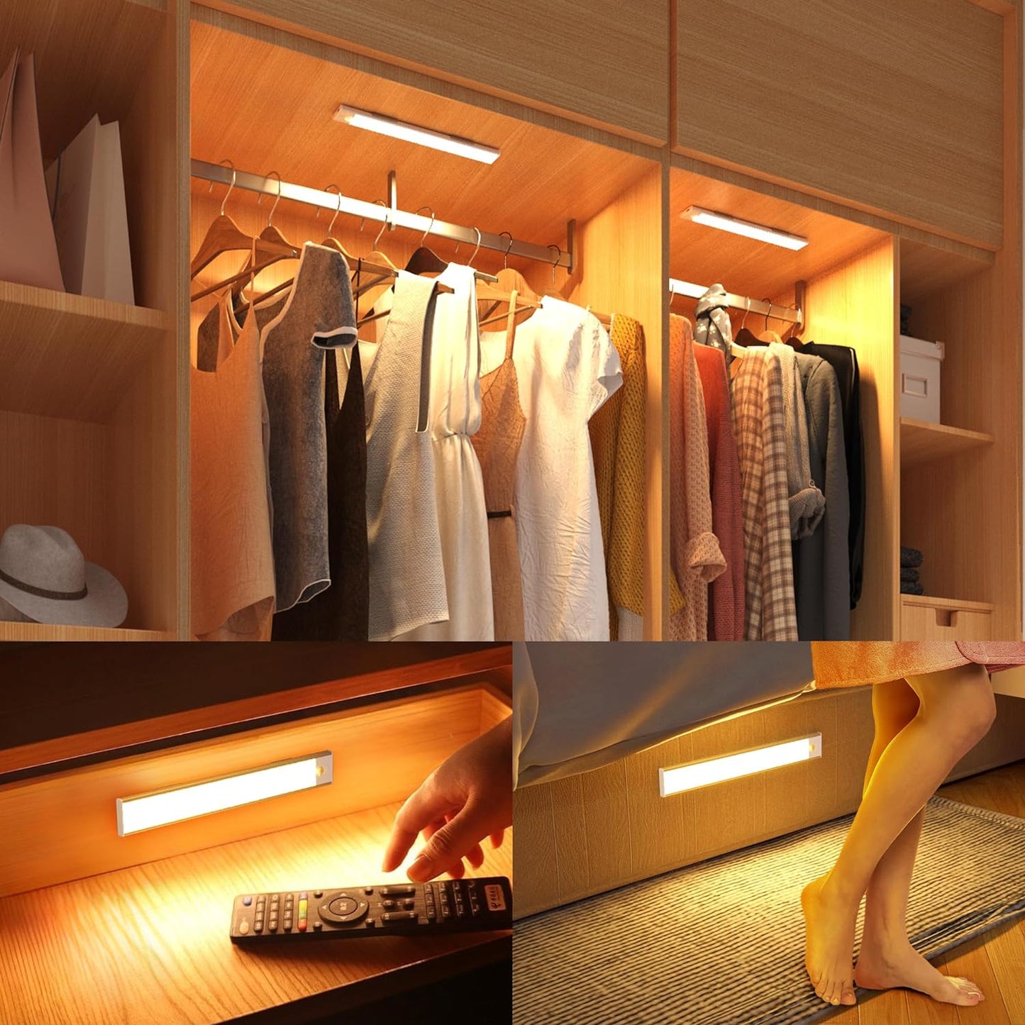 Wireless Motion Sensor Light with Rechargeable Battery