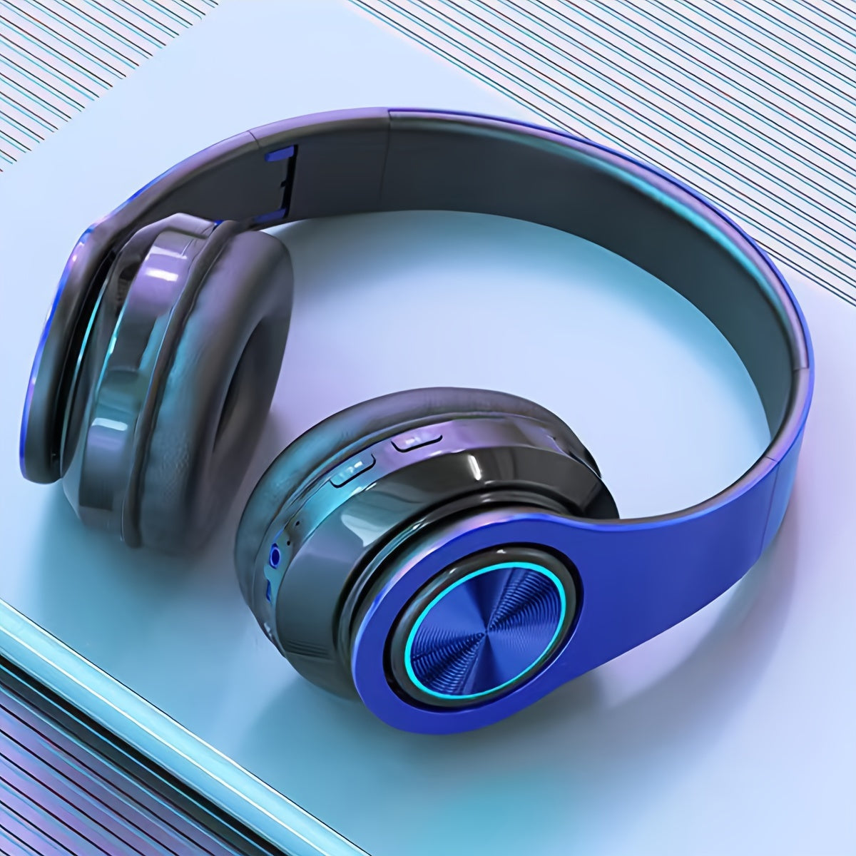 Foldable Wireless Headphones with Clear Microphone and USB-C Charging