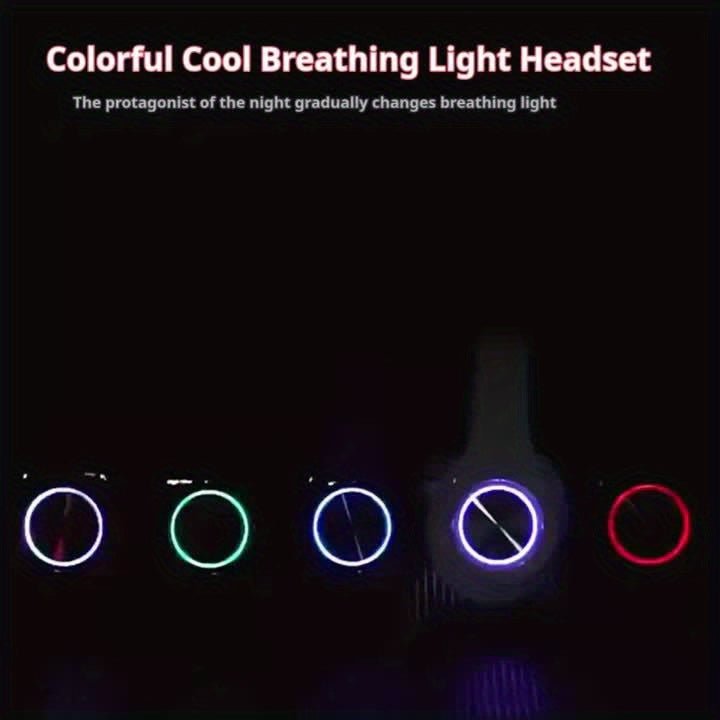Foldable Wireless Headphones with Clear Microphone and USB-C Charging