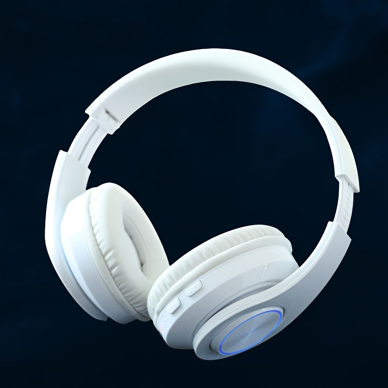 Foldable Wireless Headphones with Clear Microphone and USB-C Charging