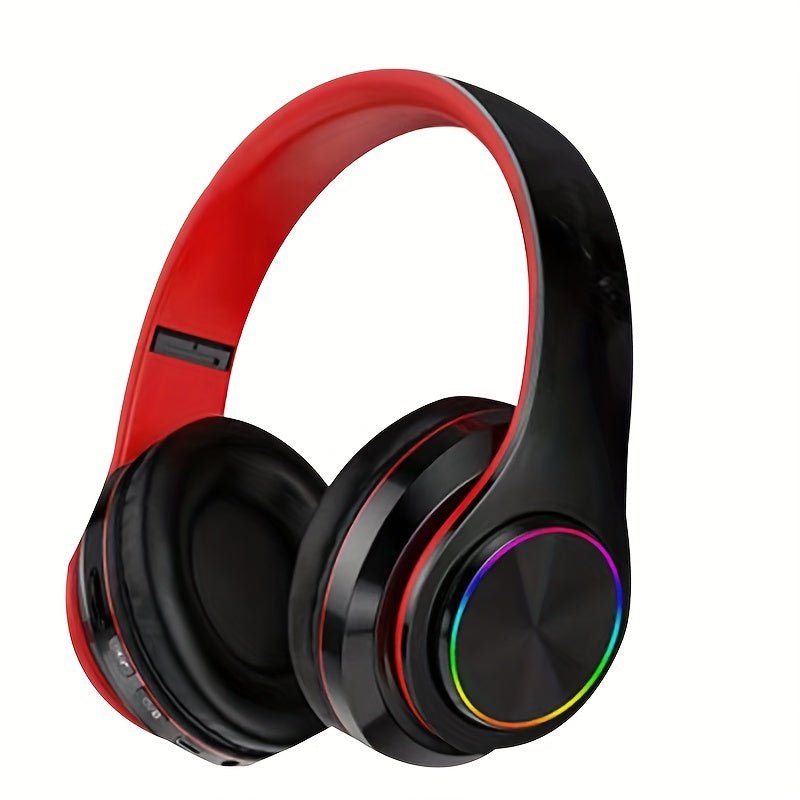 Foldable Wireless Headphones with Clear Microphone and USB-C Charging