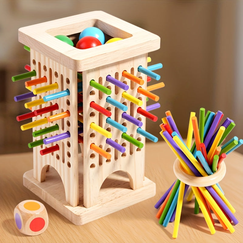 Wooden Stick Game for Kids - Creative Dexterity and Motor Skills Development