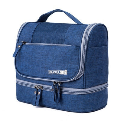 Large Capacity Hanging Toiletry Bag with Multiple Compartments