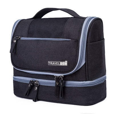 Large Capacity Hanging Toiletry Bag with Multiple Compartments