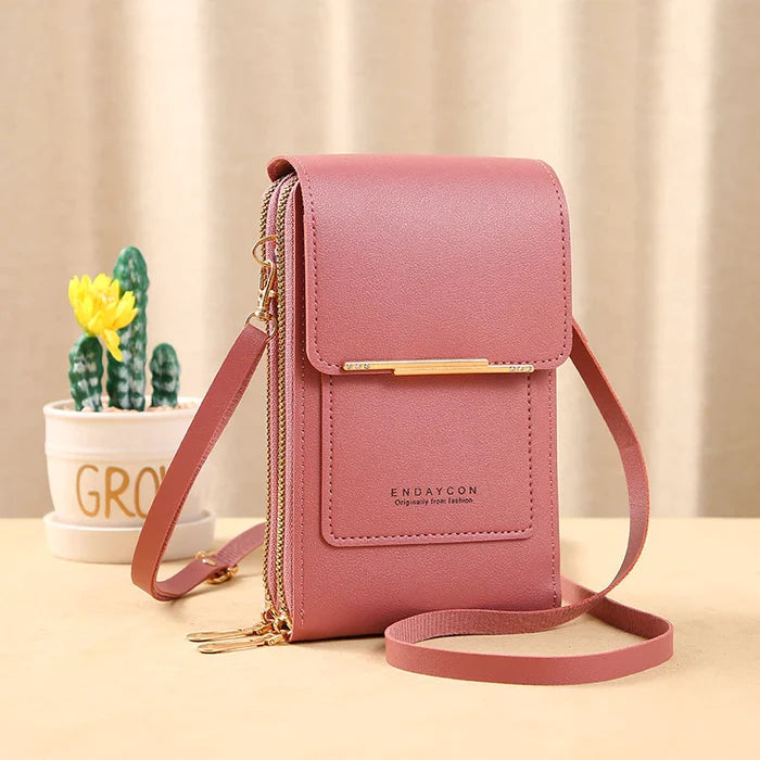 Anti-Theft Crossbody Bag with RFID Protection and Water-Resistant Compartments