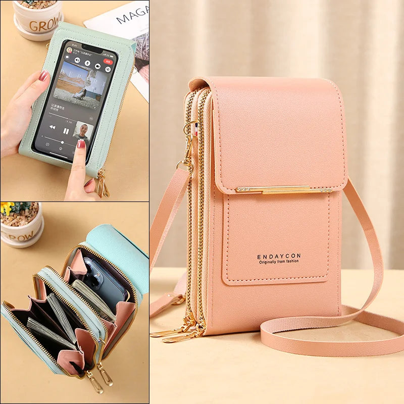Anti-Theft Crossbody Bag with RFID Protection and Water-Resistant Compartments