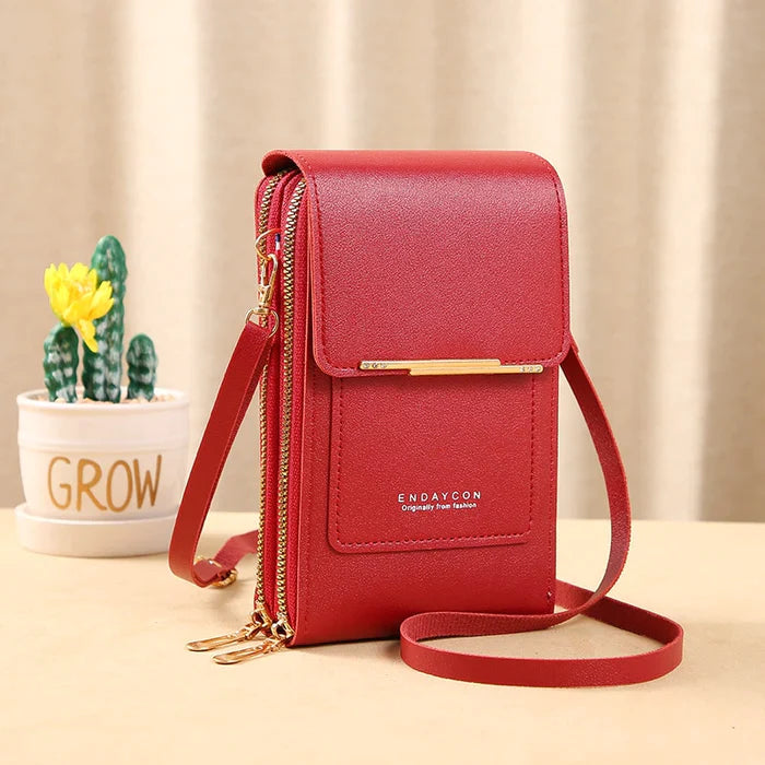 Anti-Theft Crossbody Bag with RFID Protection and Water-Resistant Compartments
