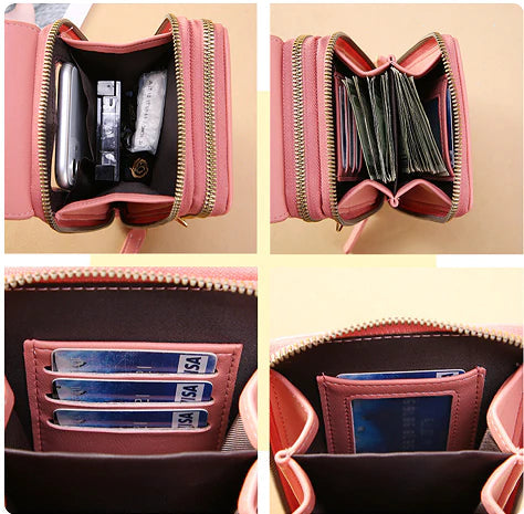 Anti-Theft Crossbody Bag with RFID Protection and Water-Resistant Compartments