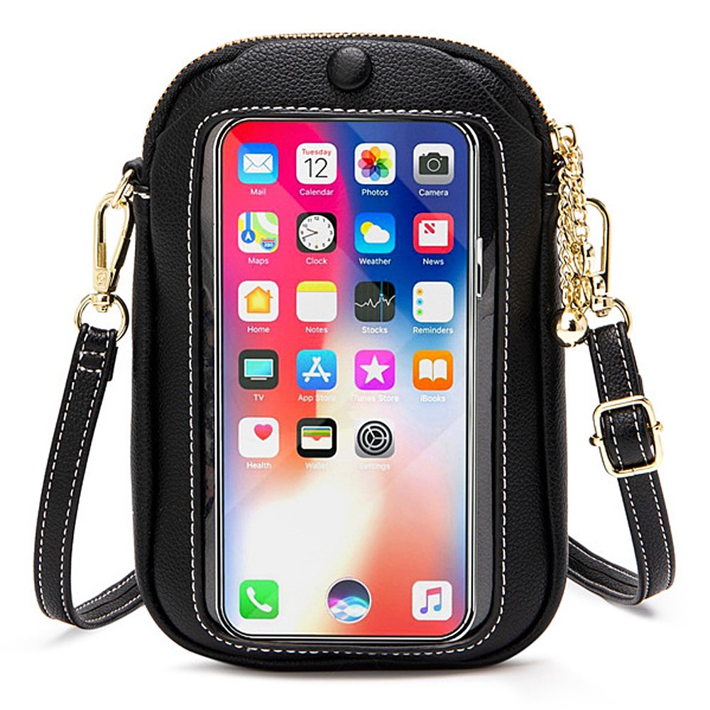 Anti-Theft Crossbody Bag with RFID Protection and Water-Resistant Compartments