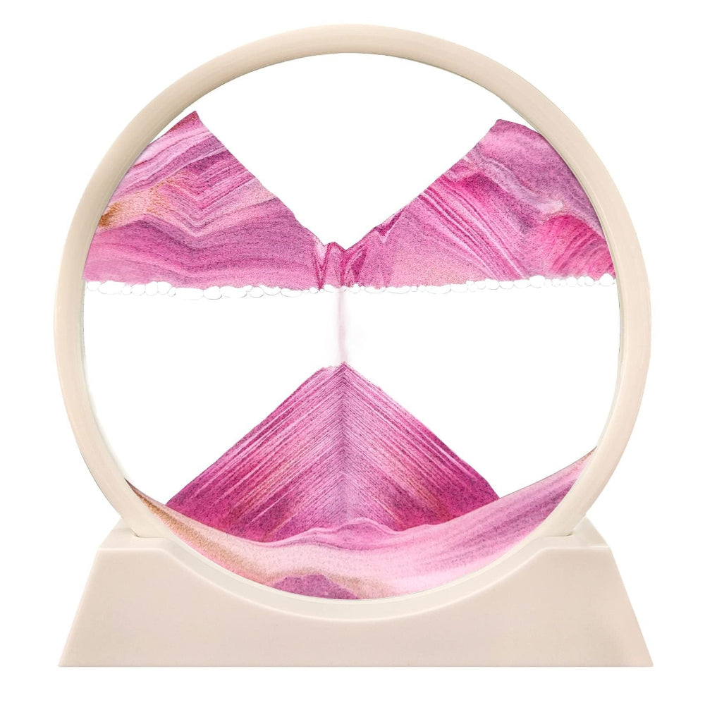 3D Moving Sand Art Glass Sculpture for Calming Home Decor