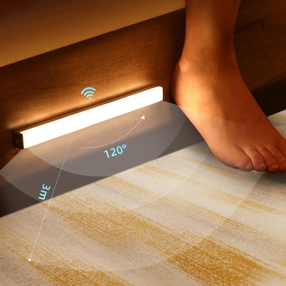 LED Motion Sensor Night Light for Bed Frame - Warm White