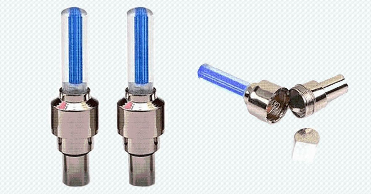 Motion-Activated LED Spoke Lights for Bikes and Cars - Neon Colors