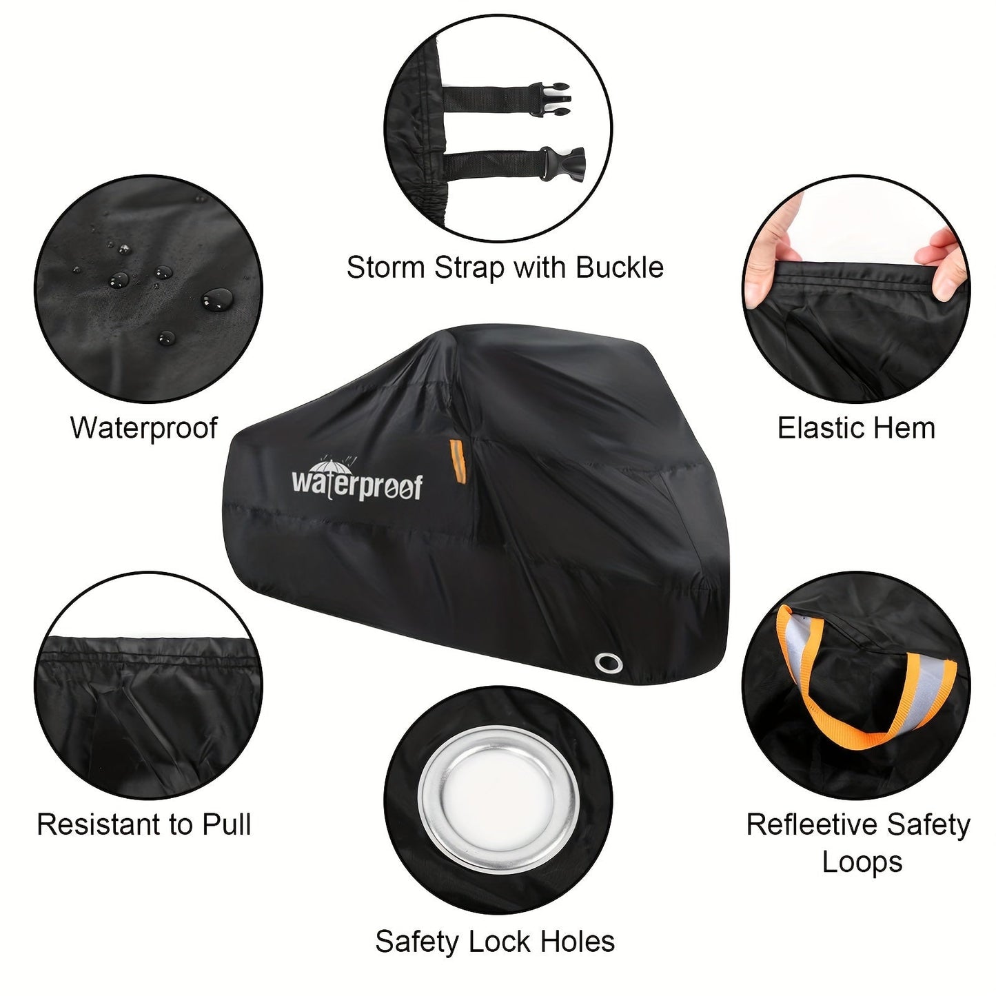 UV-Protected Polyester Bike Cover for Mountain and Road Bikes