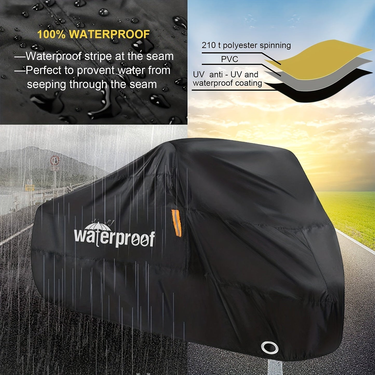 UV-Protected Polyester Bike Cover for Mountain and Road Bikes