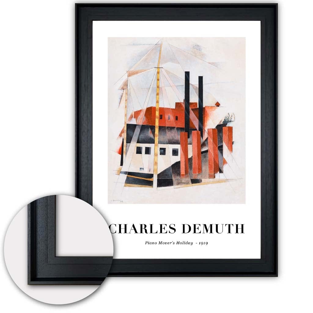 Digitally Reworked Charles Demuth Art Print on Matte Paper