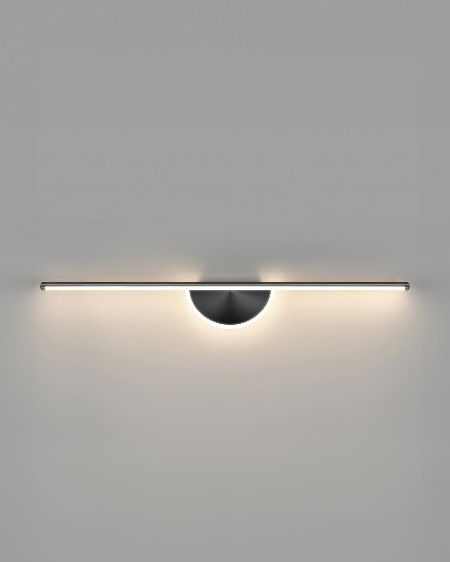 Modern Wooden Arc Wall Lamp with Soft Illumination