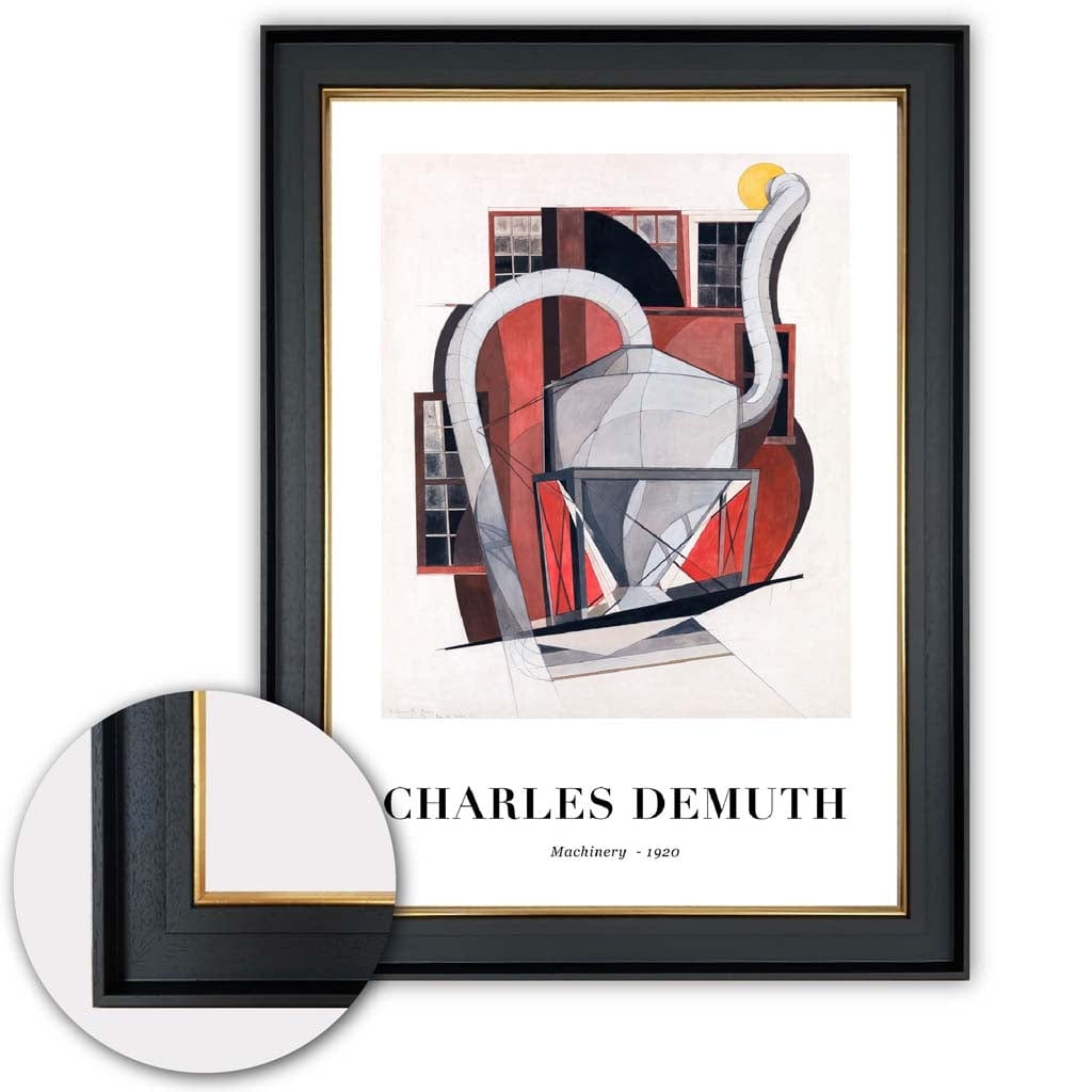 Digitally Optimized Art Print of Charles Demuth's Machines - 1920