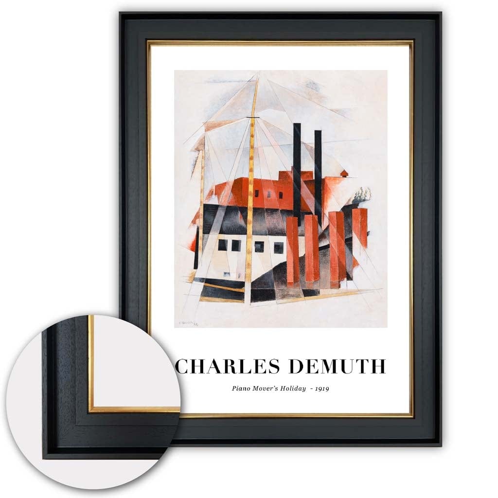 Digitally Reworked Charles Demuth Art Print on Matte Paper