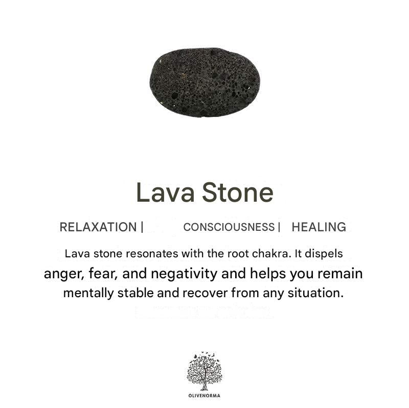 Matte Black Onyx Lava Stone Balance Bracelet