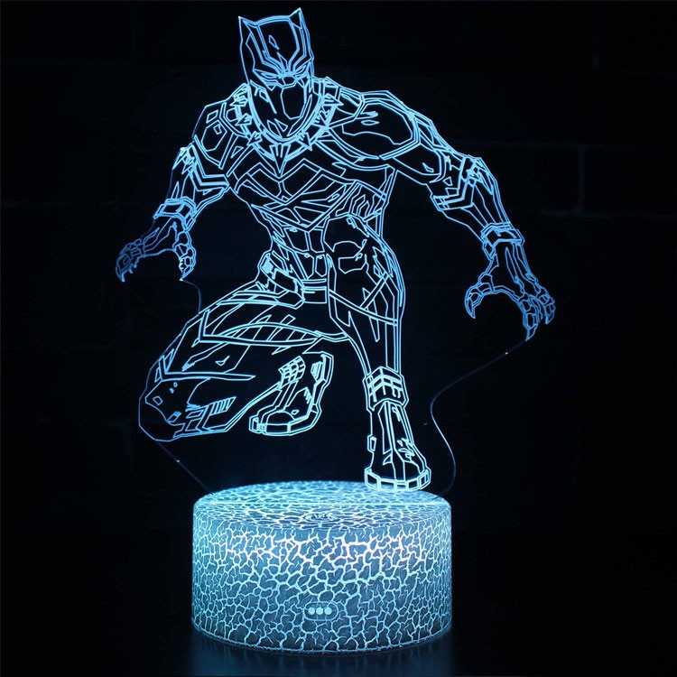 3D Black Panther Stealth Mode LED Lamp