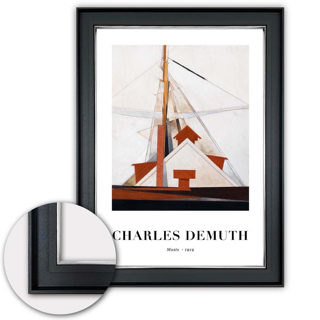 Digitally Optimized Art Print of Charles Demuth's Masts 1919