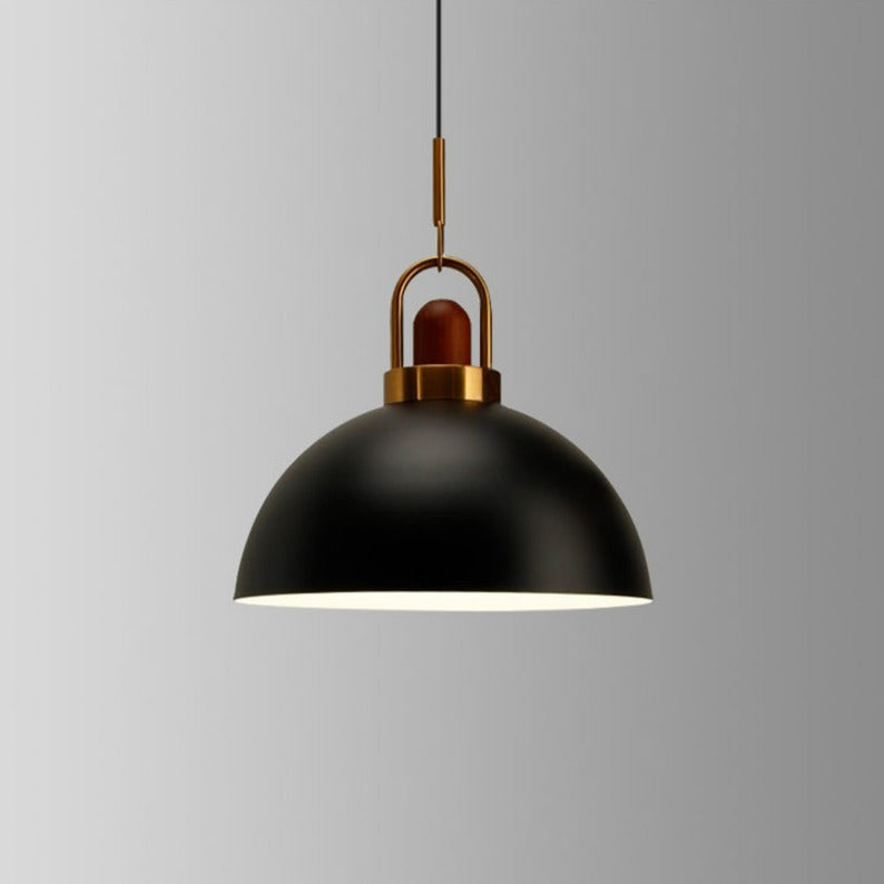 Modern Nordic Pendant Light with Adjustable Height and Metal Glass Design