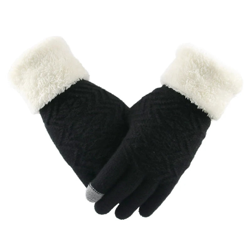 Plush Lined Touch Screen Winter Gloves