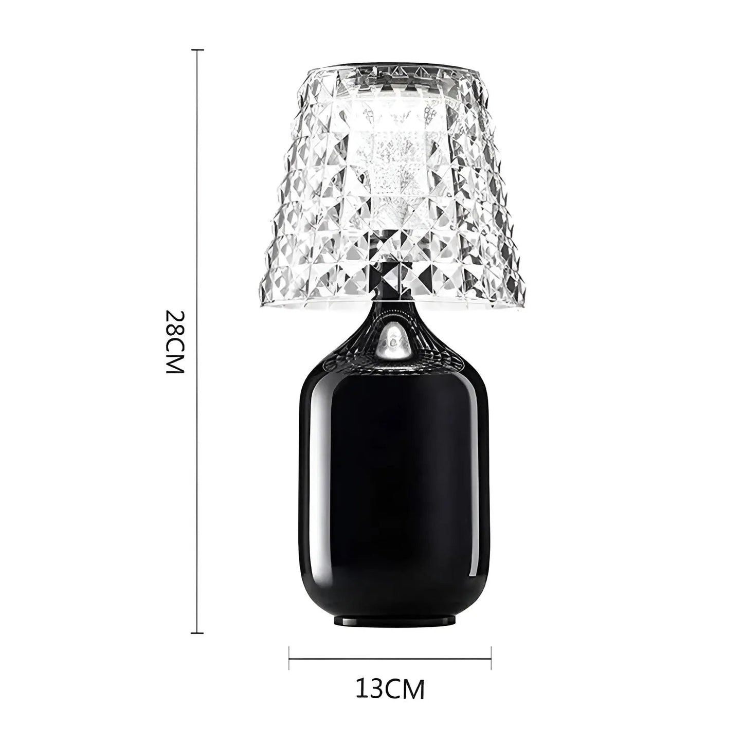 Wireless Gold LED Table Lamp - Modern Rechargeable Design
