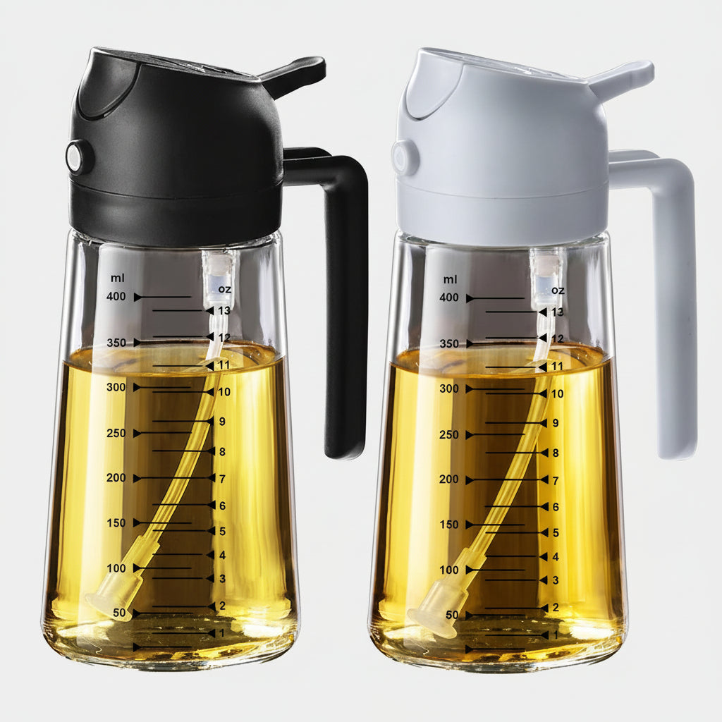 16oz BPA-Free Glass Olive Oil Sprayer & Dispenser