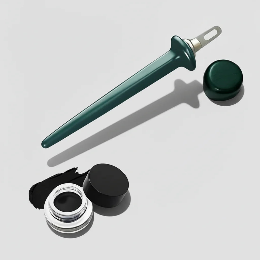 Ergonomic Waterproof Gel Eyeliner Tool for Precise Lines